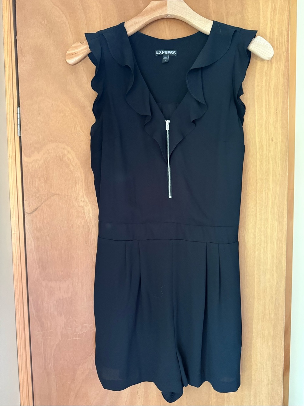 Express Black V-Neck Dress Top